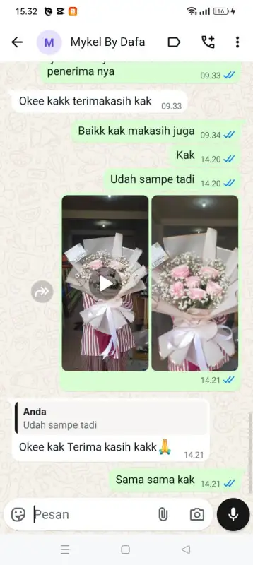 Testimonial Papan buket bunga HUMBANG HASUNDUTAN